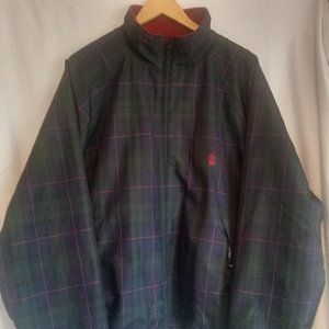 Vintage Nautica Reversible Plaid Coat